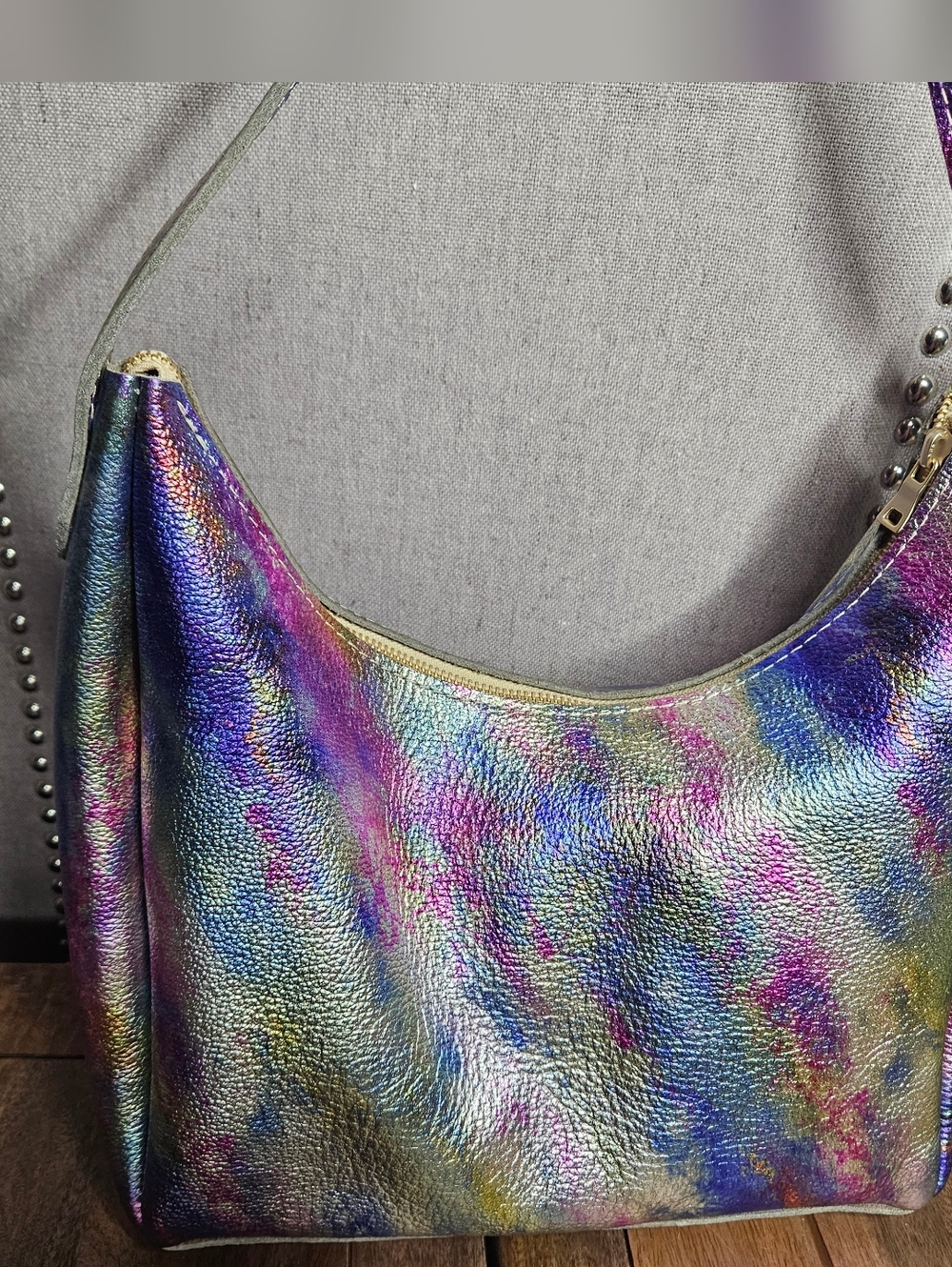 Portland Leather Goods Medium Aspen Aurora Shoulder Bag - Picture 6 of 12